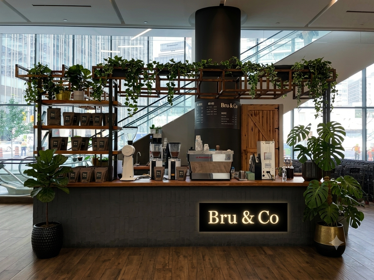 Bru & Co compact bar — after